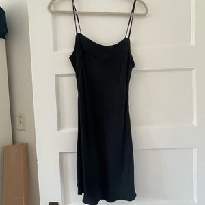 Aritzia Wilfred Slip Mini Dress Black size S/P brand new never worn